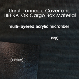 unruli tonneau cover and liberator cargo box material