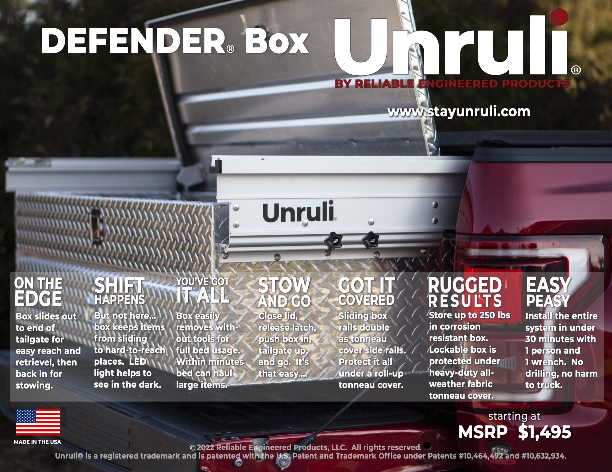 Unruli Standard Box features