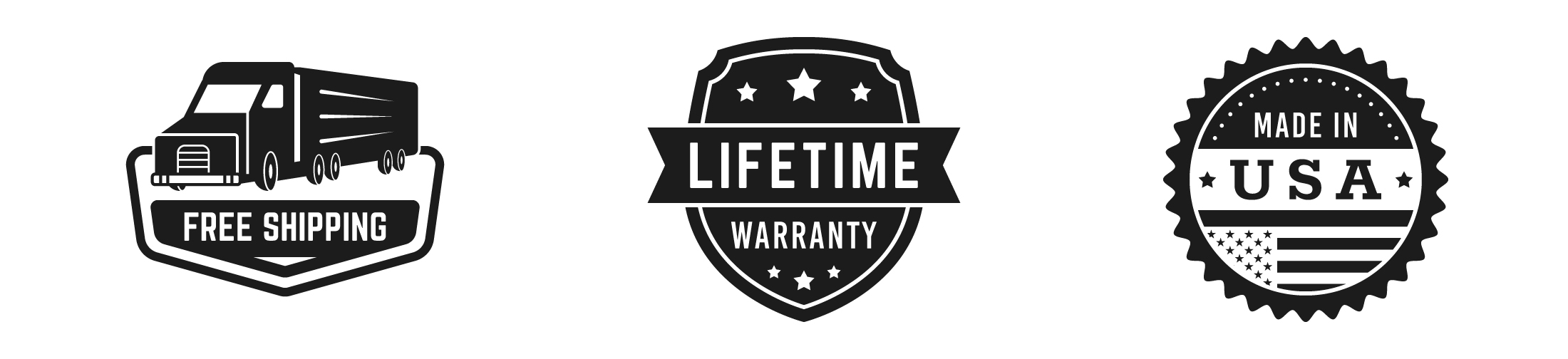 free shipping - lifetime warranty - made in usa